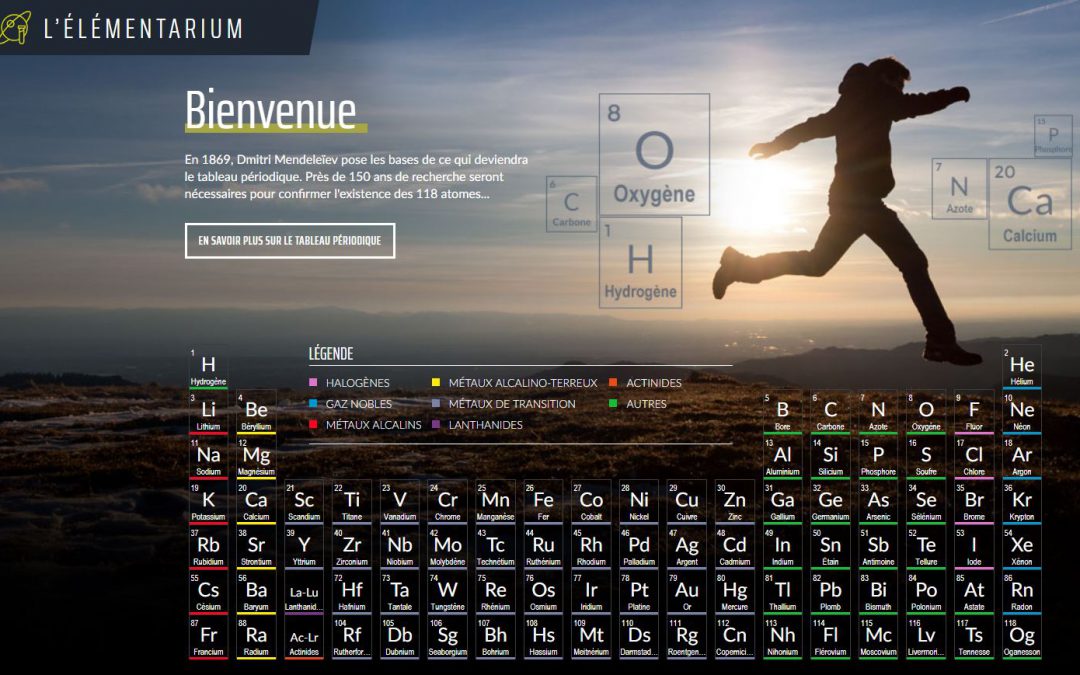 Un nouveau site pédagogique pour découvrir le tableau périodique des éléments